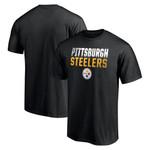 Men's Fanatics Branded Black Pittsburgh Steelers Big & Tall Fade Out T-Shirt