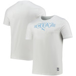 Men's Puma White Manchester City FtblCore Logo T-Shirt