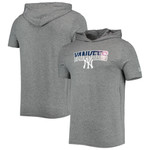 Men's New Era Heathered Gray New York Yankees Hoodie T-Shirt