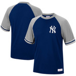 Men's Mitchell & Ness Navy New York Yankees Team Captain Raglan T-Shirt