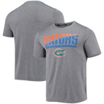 Men's Champion Gray Florida Gators Wordmark Slash T-Shirt
