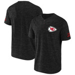 Men's NFL x Darius Rucker Collection by Fanatics Black Kansas City Chiefs Slub Henley T-Shirt
