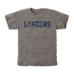 Men's Gray Longwood Lancers Classic Wordmark Tri-Blend T-Shirt
