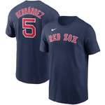 Men's Nike Enrique Hernandez Navy Boston Red Sox Name & Number T-Shirt