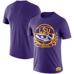 Men's Nike Purple LSU Tigers Basketball Crest Performance T-Shirt