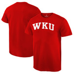 Men's Fanatics Branded Red Western Kentucky Hilltoppers Basic Arch T-Shirt