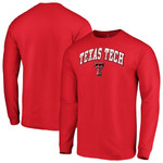 Men's Fanatics Branded Red Texas Tech Red Raiders Campus Long Sleeve T-Shirt