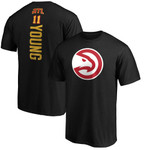 Men's Fanatics Branded Trae Young Black Atlanta Hawks Team Playmaker Name & Number T-Shirt