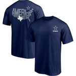 Men's Majestic Navy Dallas Cowboys Hometown Collection America T-Shirt