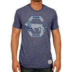 Men's Original Retro Brand Heathered Navy Penn State Nittany Lions Vintage S Tri-Blend T-Shirt