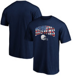 Men's Fanatics Branded Navy Cleveland Browns Banner Wave Logo T-Shirt