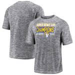 Men's Fanatics Branded Gray Los Angeles Rams Super Bowl LVI Champions Stacked Depth T-Shirt