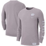 Men's Nike Purple Kansas State Wildcats 2-Hit Long Sleeve T-Shirt