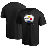 Men's Fanatics Branded Black Pittsburgh Steelers Midnight Mascot Team Logo T-Shirt
