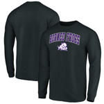 Men's Fanatics Branded Black TCU Horned Frogs Campus Logo Long Sleeve T-Shirt