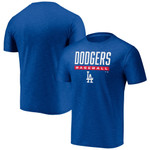 Men's Fanatics Branded Royal Los Angeles Dodgers Win Stripe Space-Dye T-Shirt