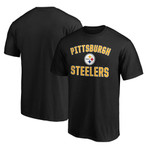 Men's Fanatics Branded Black Pittsburgh Steelers Big & Tall Victory Arch T-Shirt