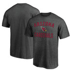 Men's Fanatics Branded Heathered Charcoal Arizona Cardinals Logo Big & Tall Victory Arch T-Shirt