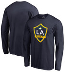 Men's Fanatics Branded Navy LA Galaxy Primary Logo Long Sleeve T-Shirt