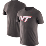 Men's Nike Heathered Charcoal Virginia Tech Hokies Legend Logo Performance T-Shirt