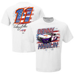 Men's Joe Gibbs Racing Team Collection White Denny Hamlin FedEx Old Glory T-Shirt