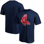 Men's Fanatics Branded Navy Boston Red Sox Big & Tall Cooperstown Collection Huntington Logo T-Shirt