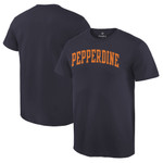 Men's Fanatics Branded Navy Pepperdine Waves Basic Arch T-Shirt