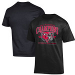 Men's Black Georgia Bulldogs College Football Playoff 2021 National Champions Helmet Wreath T-Shirt