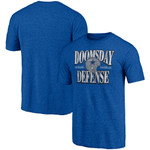 Men's Majestic Heathered Royal Dallas Cowboys Hometown Collection Doomsday Defense T-Shirt