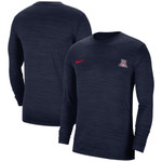 Men's Nike Navy Arizona Wildcats Velocity Legend Performance Long Sleeve T-Shirt