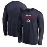 Men's Fanatics Branded Navy Colorado Avalanche Iconic Collection We Are Long Sleeve T-Shirt