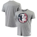 Men's Original Retro Brand Gray Florida State Seminoles Big & Tall Tri-Blend T-Shirt