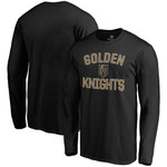 Men's Fanatics Branded Black Vegas Golden Knights Team Victory Arch Long Sleeve T-Shirt
