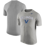 Men's Nike Heathered Gray Villanova Wildcats Arch Over Logo Performance T-Shirt