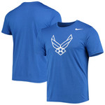 Men's Nike Royal Air Force Falcons School Logo Legend Performance T-Shirt