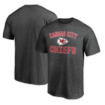 Men's Fanatics Branded Heathered Charcoal Kansas City Chiefs Victory Arch T-Shirt