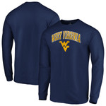 Men's Fanatics Branded Navy West Virginia Mountaineers Campus Long Sleeve T-Shirt