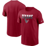 Men's Nike Red Houston Texans Split T-Shirt