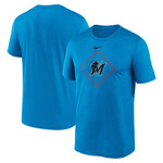 Men's Nike Blue Miami Marlins Legend Icon Performance T-Shirt