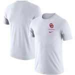 Men's Nike White Oklahoma Sooners Logo Stack Legend Performance T-Shirt