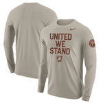 Men's Nike Natural Army Black Knights Rivalry United We Stand 2-Hit Long Sleeve T-Shirt