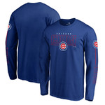 Men's Fanatics Branded Royal Chicago Cubs Team Front Line Long Sleeve T-Shirt