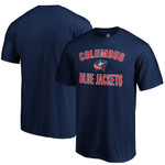 Men's Fanatics Branded Navy Columbus Blue Jackets Team Victory Arch T-Shirt