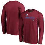 Men's Fanatics Branded Burgundy Colorado Avalanche Authentic Pro Core Collection Prime Long Sleeve T-Shirt