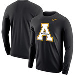 Men's Nike Black Appalachian State Mountaineers Primary Logo Long Sleeve T-Shirt