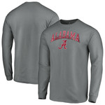 Men's Fanatics Branded Charcoal Alabama Crimson Tide Campus Long Sleeve T-Shirt