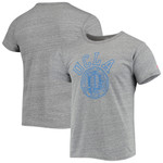 Men's League Collegiate Wear Heathered Gray UCLA Bruins Tide Seal Nuevo Victory Falls Tri-Blend T-Shirt