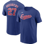 Men's Nike Vladimir Guerrero Blue Montreal Expos Cooperstown Collection Name & Number T-Shirt