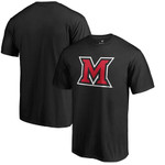 Men's Fanatics Branded Black Miami University RedHawks Primary Logo T-Shirt