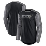 Men's Fanatics Branded Black/Gray San Antonio Spurs Legendary Play Long Sleeve T-Shirt